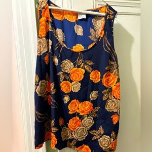 ASOS curve sleeveless top floral